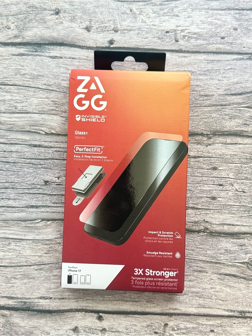 ZAGG Glass+ Screen Protector for iPhone 17-3X